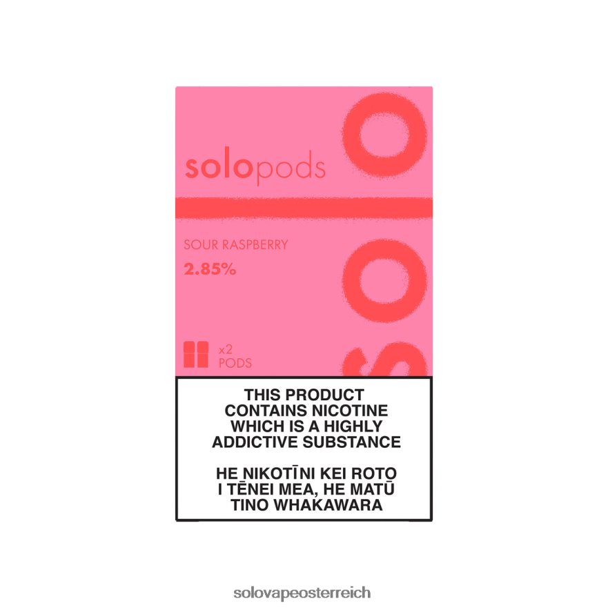 Solo Vape Amazon - Solo Ersatz-Pod 2er-Pack saure Himbeere X6646R59
