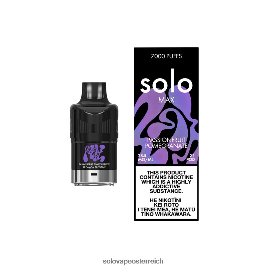 Solo Vape Amazon - Solo MAX Schote Passionsfrucht Granatapfel X6646R89