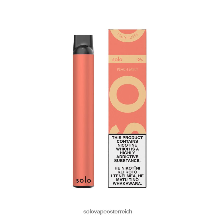Solo Vape Österreich - Solo Einweg-Vapor Pfirsichminze X6646R6