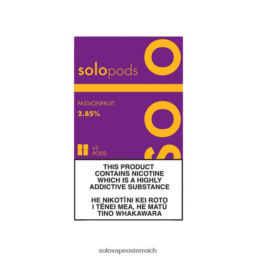 Solo Vape Österreich - Solo Ersatz-Pod 2er-Pack Passionsfrucht X6646R56