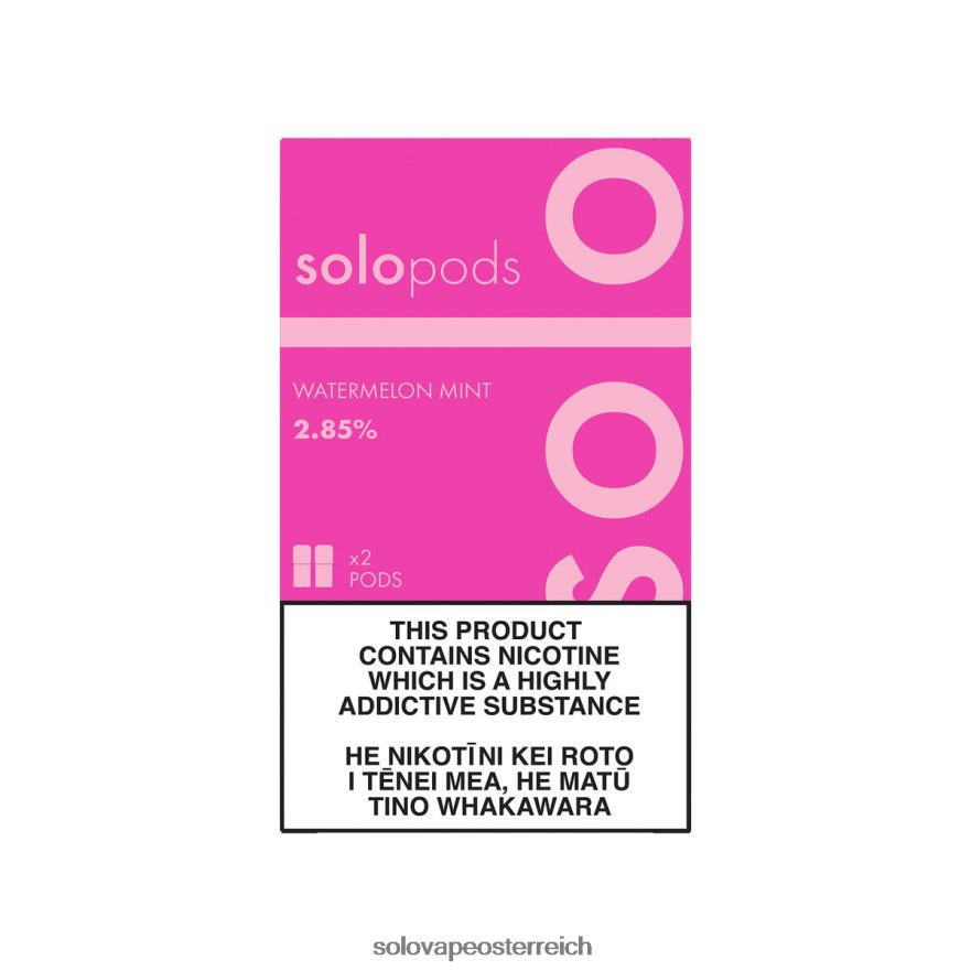 Solo Vape Österreich - Solo Ersatz-Pod 2er-Pack Wassermelonenminze X6646R61