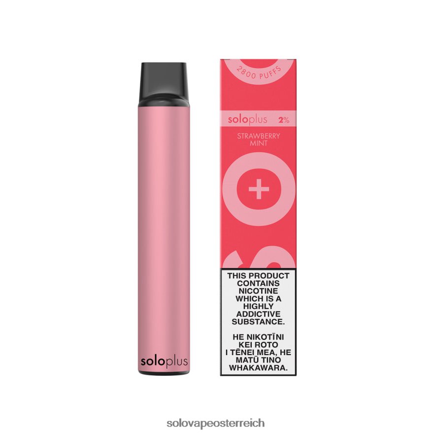 Solo Vape Österreich - Solo Plus Einweg-Vapor Erdbeerminze X6646R26