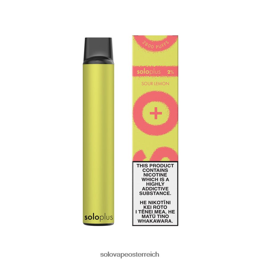 Solo Vape Österreich - Solo Plus Einweg-Vapor saure Zitrone X6646R36