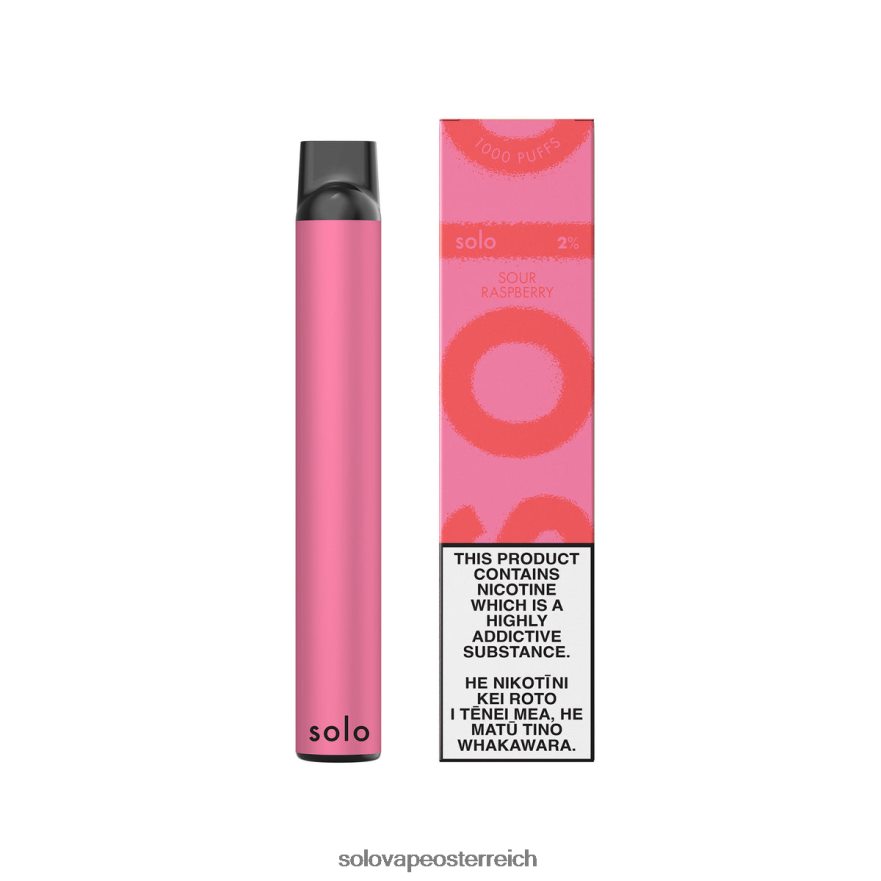 Solo VapeKaufen - Solo Einweg-Vapor saure Himbeere X6646R13