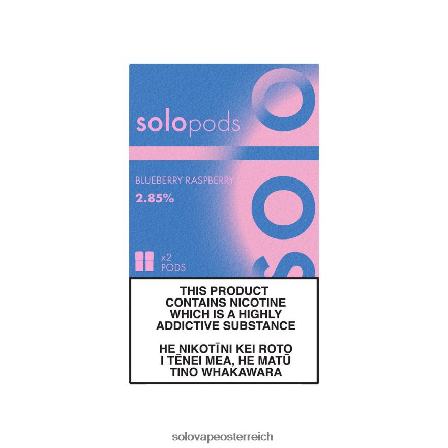 Solo VapeKaufen - Solo Ersatz-Pod 2er-Pack Blaubeer-Himbeere X6646R53