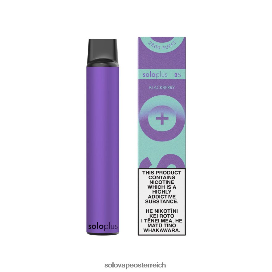 Solo VapeKaufen - Solo Plus Einweg-Vape-Paradies-Kollektion Brombeere X6646R38