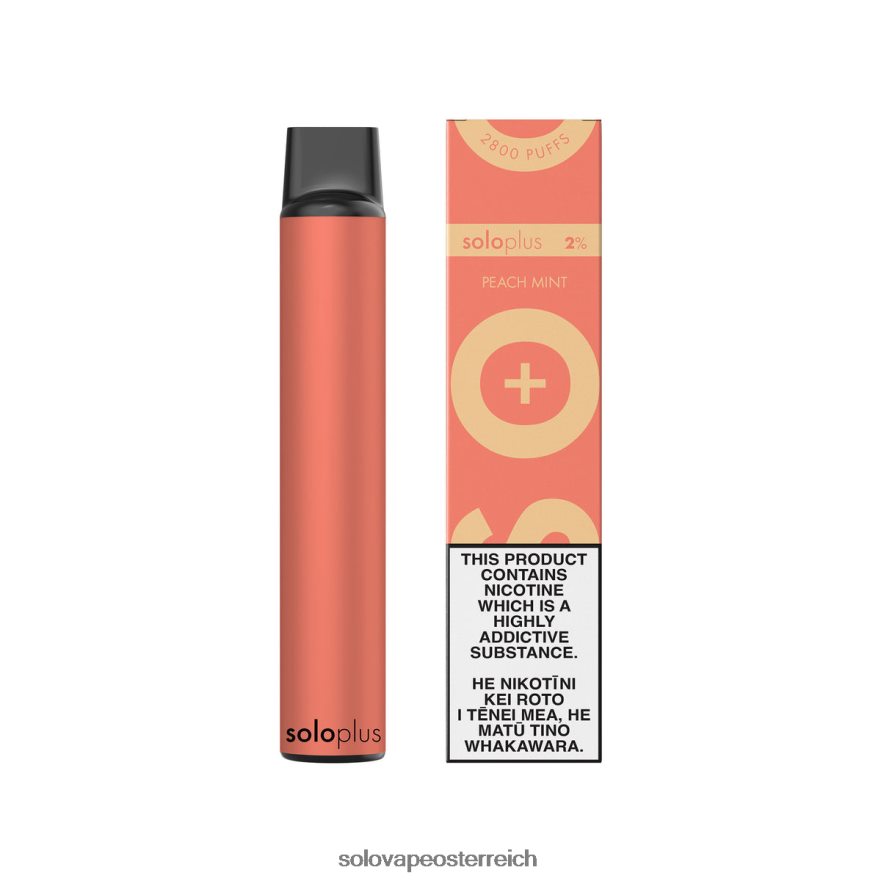 Solo VapeKaufen - Solo Plus Einweg-Vapor Pfirsichminze X6646R23