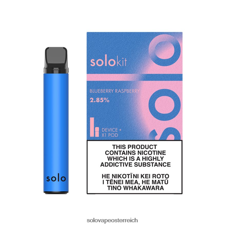 Solo VapeKaufen - Solo Pod-Kit Blaubeer-Himbeere X6646R43